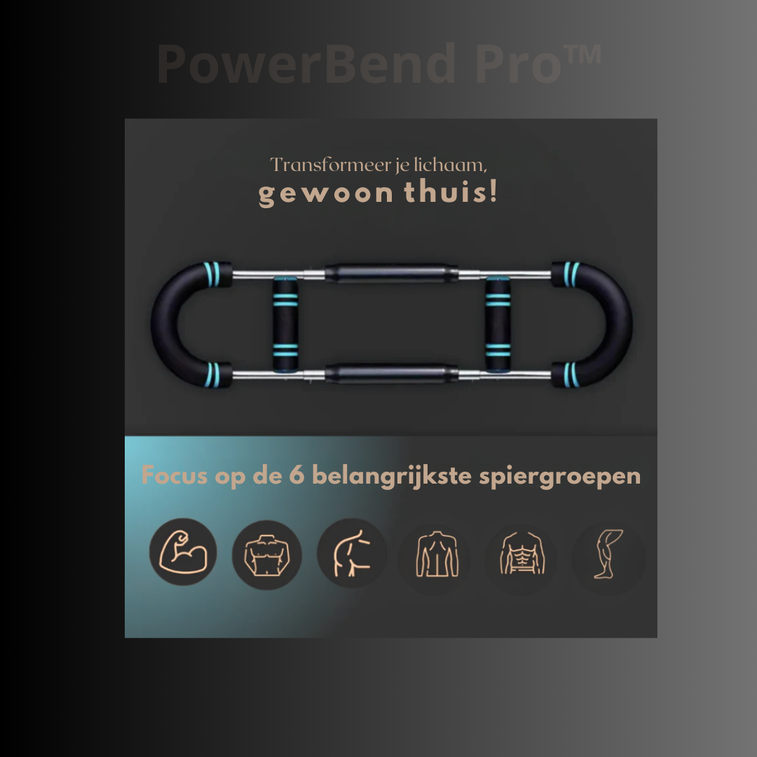 PowerBend Pro™- Alles-in-één Workout bar voor Thuis