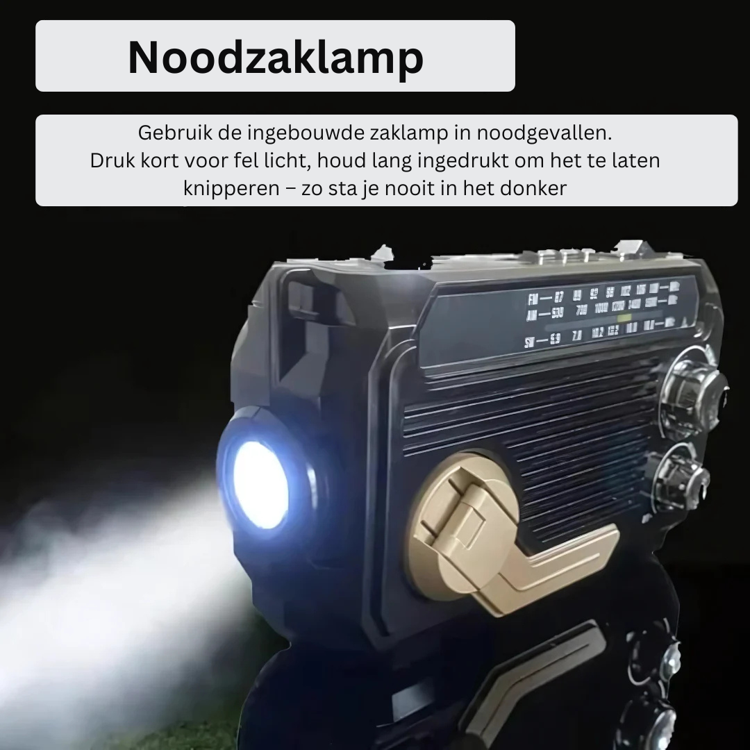 S.O.S. AM/FM Radio PowerSafe™ – Jouw MUSTHAVE bij noodsituaties en stroomuitval!