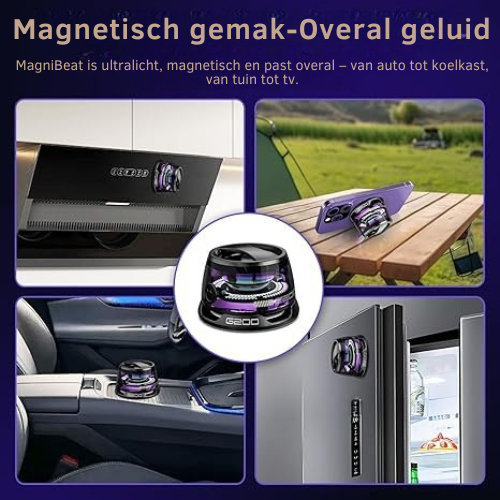 MagniBeat- Magnetische Mini Bluetoothspeaker - Voor jong en oud!