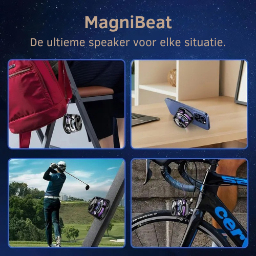 MagniBeat- Magnetische Mini Bluetoothspeaker - Voor jong en oud!